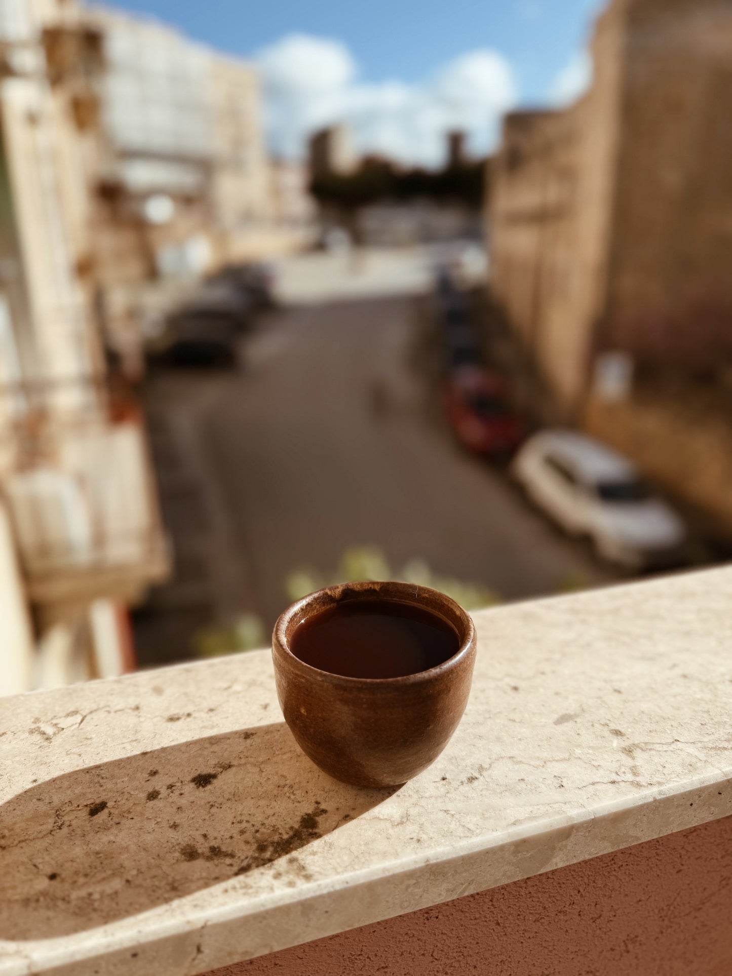 Flat white mug